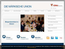 Tablet Screenshot of cdu-kw.de